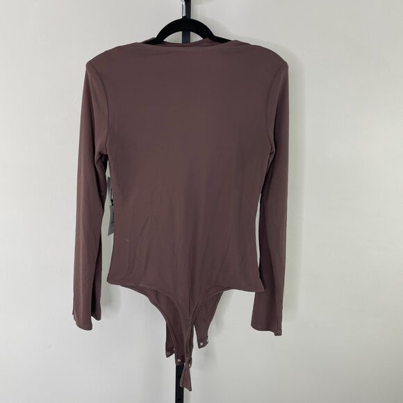 NWT ASTR The Label Women's Brown Kimberly Mocha Bodysuit Size S/M/L - Picture 7 of 14